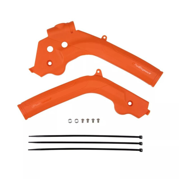 PROTECTIONS DE CADRE ORANGE POLISPORT KTM EXC-F 250, 350 ET 450 2017-2019