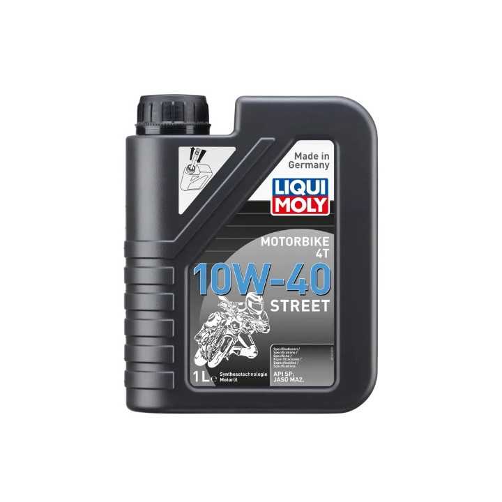 Huile moteur moto 4T 10W-40 Street 1l 100% synthétique