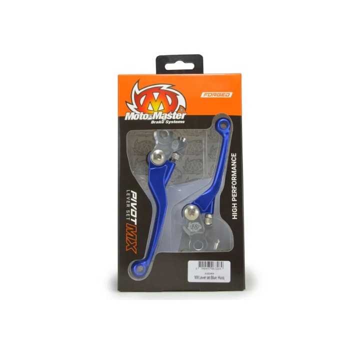 JEU DE LEVIERS DE FREIN ET D'EMBRAYAGE MOTO MASTER ALUMINIUM BLEU YAMAHA YZ 125 250 YZF 250 450