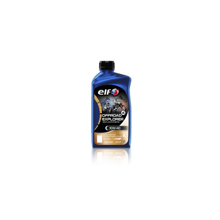 HUILE MOTEUR MOTO OFF ROAD EXPLORER 10W40 ELF 100% SYNTHETIQUE 4T 1L