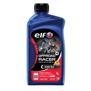 HUILE MOTEUR MOTO OFF ROAD RACER 10W50 ELF SYNTHETIQUE 4T 1L