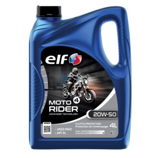 HUILE MOTEUR MOTO 4 RIDER 20W-50 ELF TECHNOLOGIE AVANCEE 4T 4L