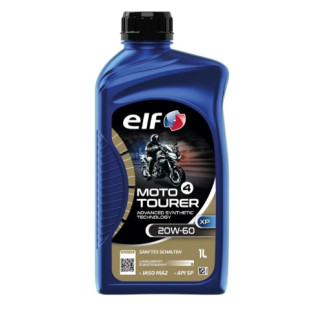 HUILE MOTEUR MOTO 4 TOURER XP 20W-60 ELF TECHNOLOGIE AVANCEE SYNTHETIQUE 4T 1L