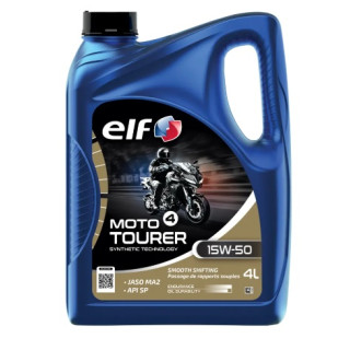 HUILE MOTEUR MOTO 4 TOURER 15W-50 ELF TECHNOLOGIE SYNTHETIQUE 4T 4L