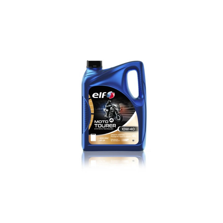 HUILE MOTEUR MOTO 4 TOURER 10W-40 ELF TECHNOLOGIE SYNTHETIQUE 4T 4L
