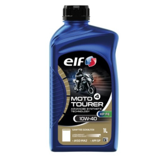 HUILE MOTEUR MOTO 4 TOURER XP FE 10W-40 ELF TECHNOLOGIE SYNTHETIQUE 4T 1L