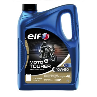HUILE MOTEUR MOTO 4 TOURER SL 10W-30 ELF TECHNOLOGIE SYNTHETIQUE 4T 4L