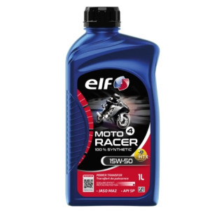 HUILE MOTEUR MOTO 4 RACER 15W-50 ELF 100% SYNTHETIQUE 4T 1L