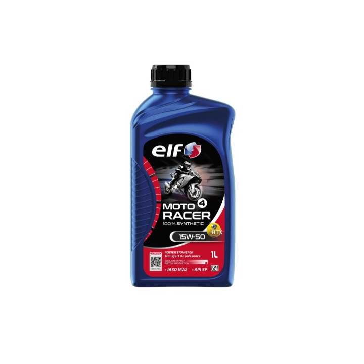 HUILE MOTEUR MOTO 4 RACER 15W-50 ELF 100% SYNTHETIQUE 4T 1L