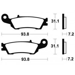 PLAQUETTE DE FREIN AVANT MO340 LOISIR BENDIX YAMAHA YZ 125 08/15