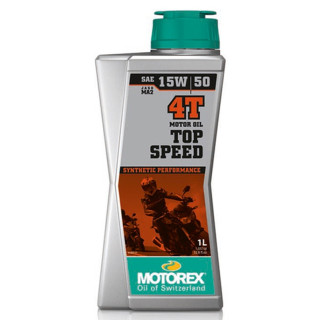 HUILE MOTEUR MOTOREX TOP SPEED 4T 15W50 JASO MA2