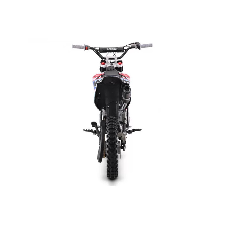 MOTO ENFANT PIT DIRT Bike 125cc BASTOS MXF grandes roues 14/17