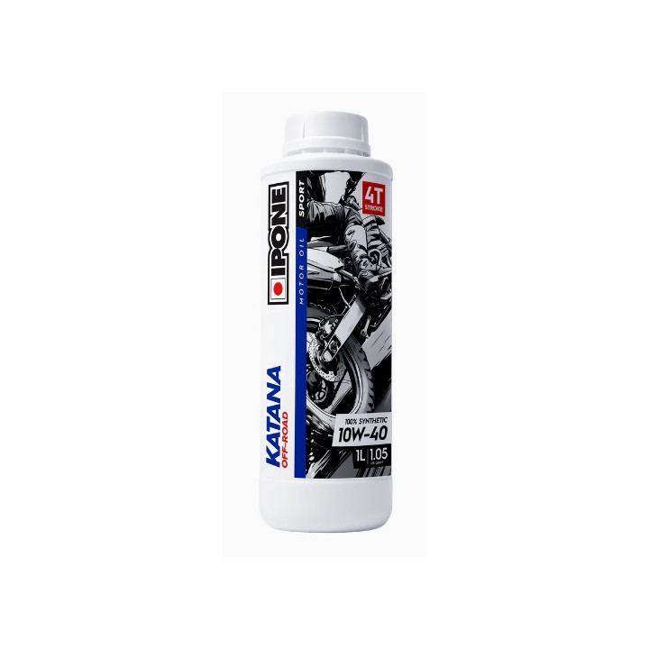 HUILE IPONE 4T KATANA OFF ROAD 100% SYNTHETIC 10W40 1L