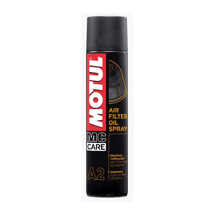 BOMBE HUILE FILTRE A AIR MOTUL SPRAY FILTER OIL 400ML