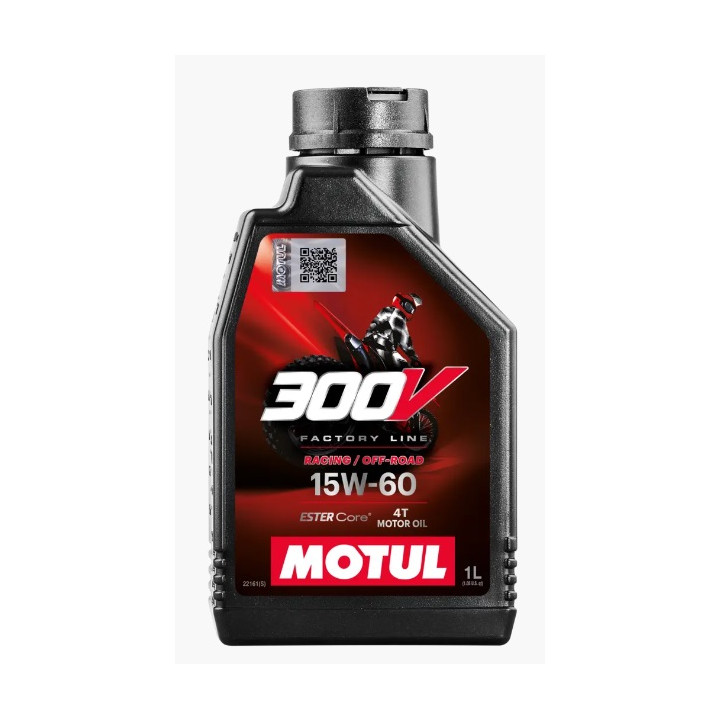 HUILE MOTUL MOTEUR 300V FACTORY LINE OFF ROAD 15W60  4T 100% SYNTHETIC 1 LITRE