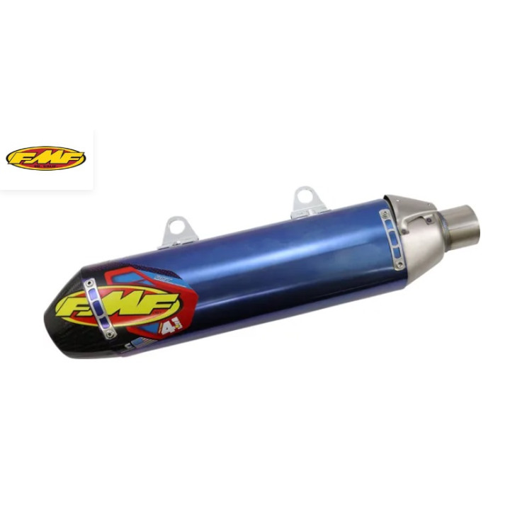 SILENCIEUX FMF FACTORY 4.1 RCT SLIP-ON MUFFLER TITANIUM & CARBON BLUE ANODIZED KTM SXF250 09-15 SXF350 11-15 SXF450 07-15