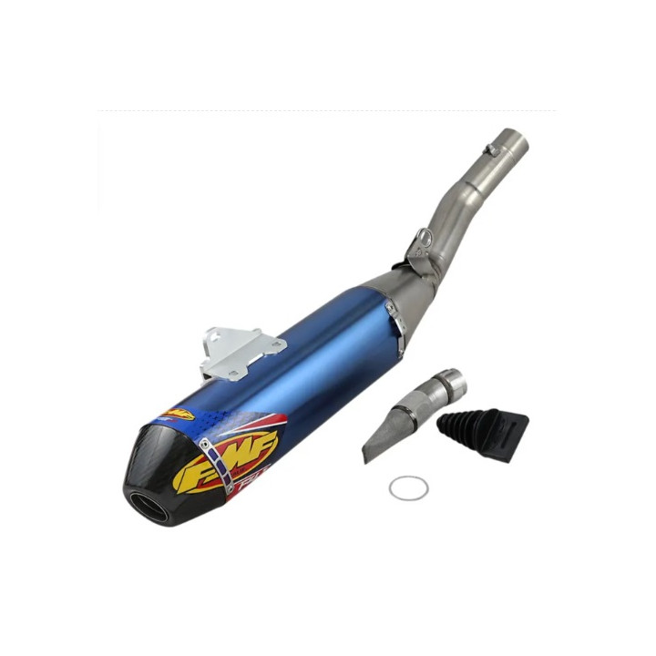 SILENCIEUX FMF MUFFLER FACTORY 4.1 RCT TITANIUM ANODIZED SL (Slip-On) W/ CARBON CAP YZF450 18-27