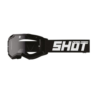 LUNETTES MASQUE CROSS SHOT SOLID BLACK GLOSSY ROCKET 2.0 KID ENFANT