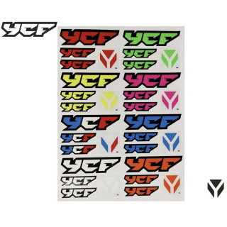 Planche stickers YCF multicolore