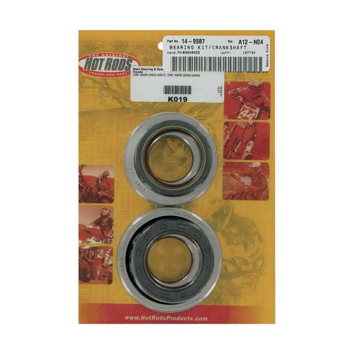 KIT ROULEMENTS ET SPYS DE VILEBREQUIN HOT RODS POUR CRF 450R 06-16