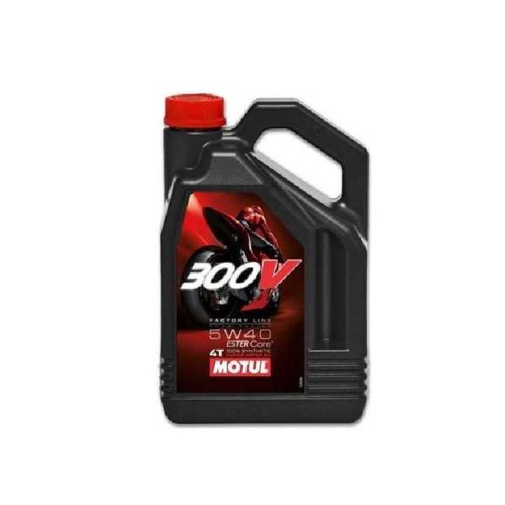 HUILE MOTEUR MOTUL 300V FACTORY LINE OFF ROAD 5W40 4T 100% SYNTHETIC 4 LITRES