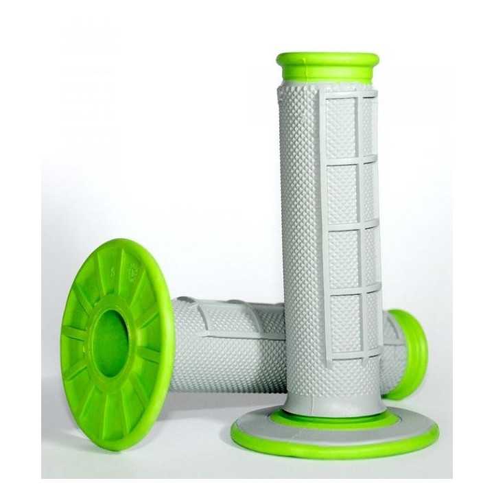 POIGNEES RENTHAL DUAL GRIP 50% GAUFRE DIAMOND 22 MM