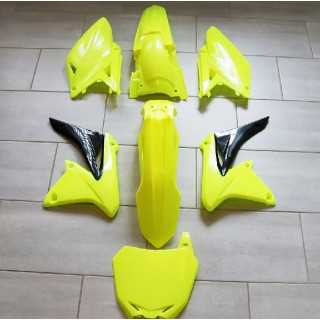 KIT PLASTIQUES RACETECH JAUNE FLUO SUZUKI RMZ 250 10/16