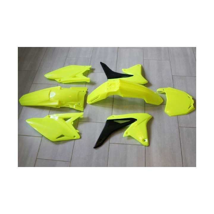 KIT PLASTIQUES RACETECH JAUNE FLUO SUZUKI RMZ 450 08/16