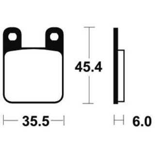 PLAQUETTES DE FREIN AVANT MOR59 COMPETITION BENDIX KTM SX 65 00/01