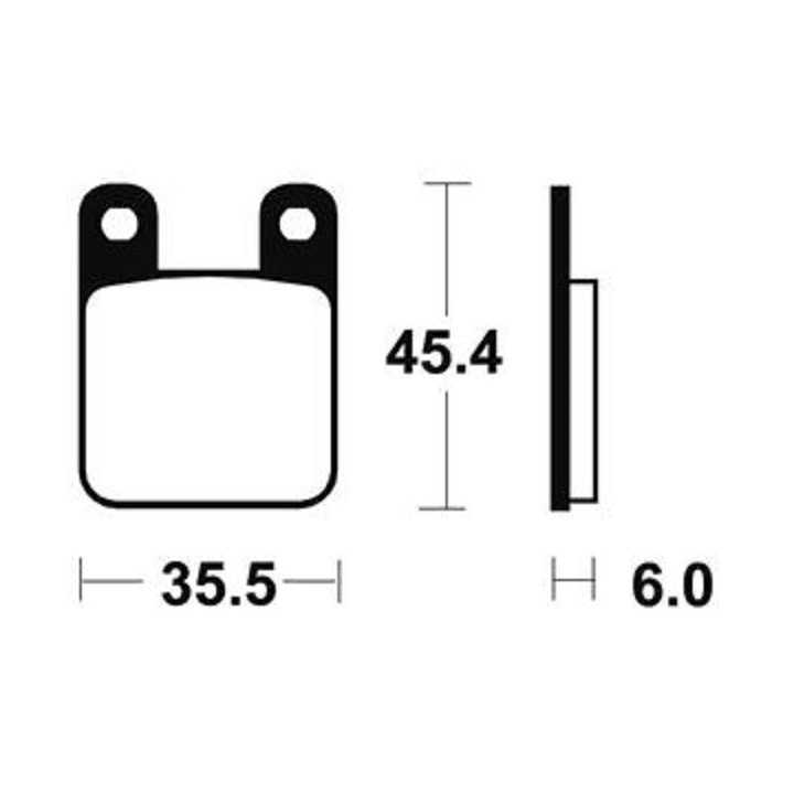 PLAQUETTES DE FREIN AVANT MOR59 COMPETITION BENDIX KTM SX 65 00/01