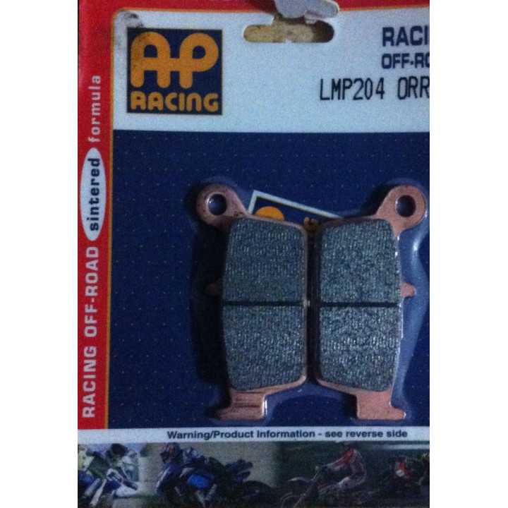 PLAQUETTES DE FREIN ARRIERE AP RACING LMP204ORR HONDA CR 125 95/01