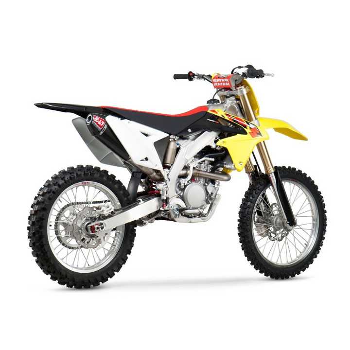 LIGNE COMPLÈTE YOSHIMURA USA RS4 TITANE/SILENCIEUX CARBONE RMZ 250 POT D'ECHAPPEMENT 10/17