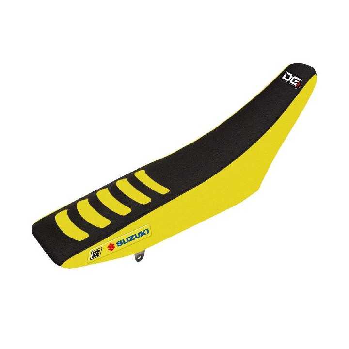 Housse de selle BLACKBIRD Double Grip 3 jaune noir Suzuki 250 RMZ 2007-16