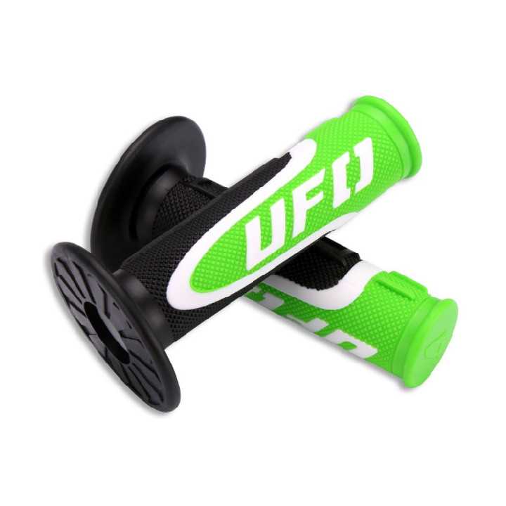 POIGNEES DOMINO OFF-ROAD X-TREME NOIR/ROUGE 22 MM