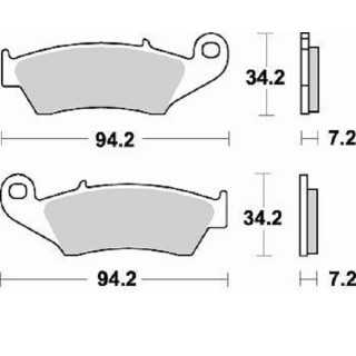 PLAQUETTES DE FREIN AVANT BRAKING SUZUKI RM 125 96/08